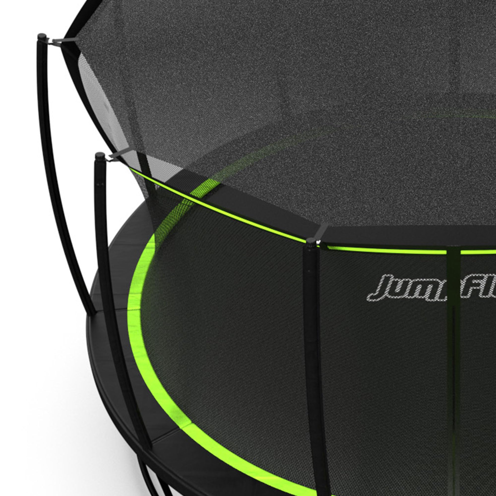 JumpFlex SMARTSHADE Soft Outdoor Trampoline Shade Canopy Cover for Sun Protection, Compatible with Hero 14' Model ONLY, Trampoline NOT Included, Black Black 14 FT U1