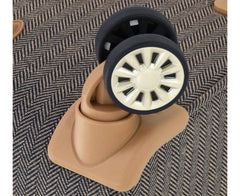 London Fog Kensington Navy Sand Herringbone 24" Expandable Spinner, 24 Inch Navy 24 Inch U1