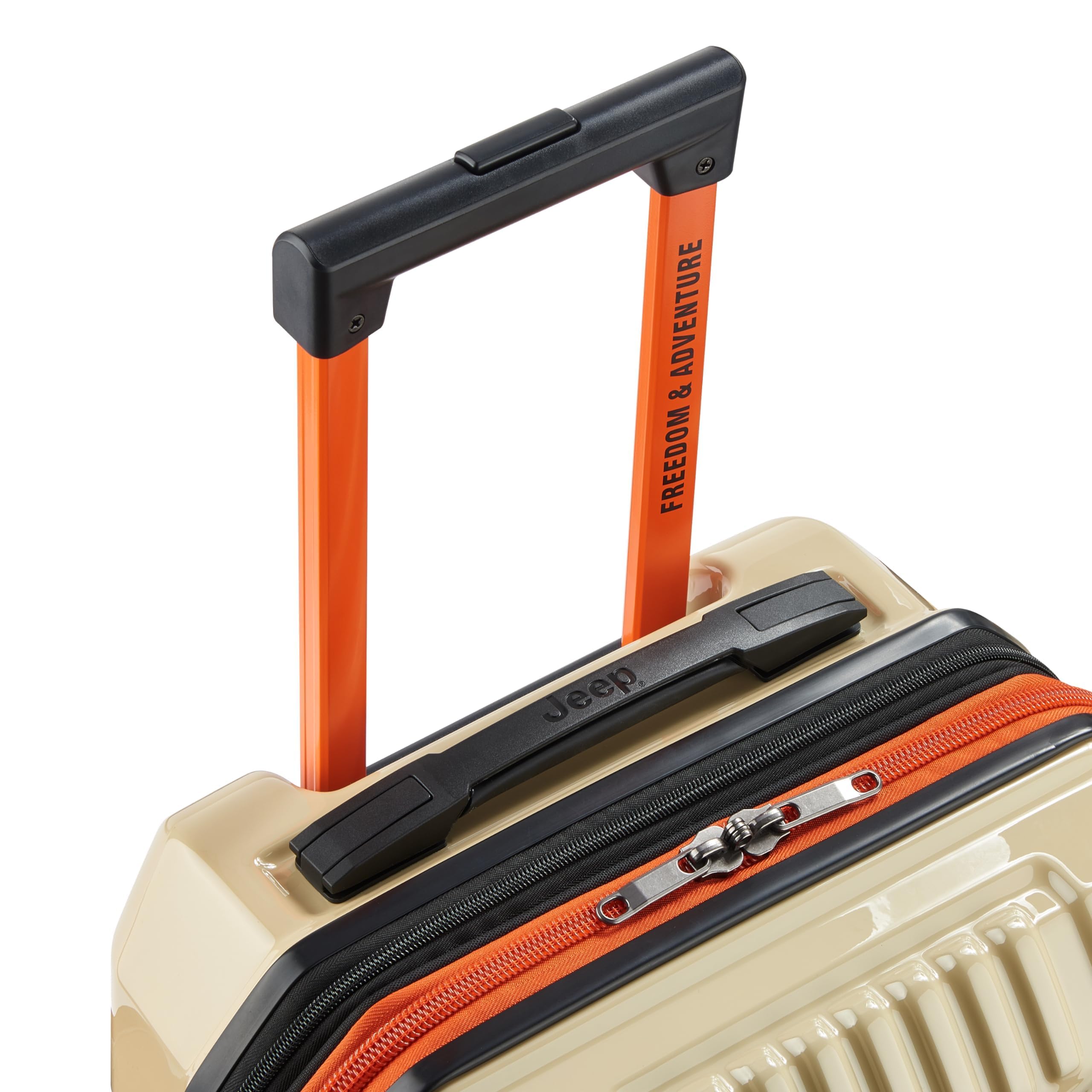 Jeep JH003B Hardside Expandable Luggage with Two Wheels (Warm Sand, Carry-On 20 Inch) Warm Sand Carry-On 20 Inch U1
