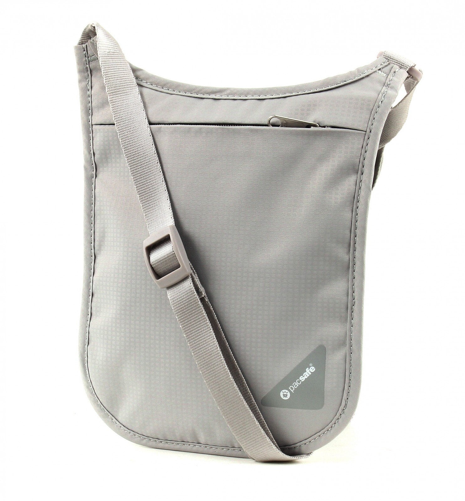 Pacsafe Coversafe V75 Anti-Theft RFID Blocking Passport Holder & Neck Pouch/Wallet - Fits up to Four Passports (or iPhone X) plus Credit Cards, for Women & Men (Neutral Grey) Neutral Grey One Size U1