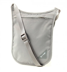 Pacsafe Coversafe V75 Anti-Theft RFID Blocking Passport Holder & Neck Pouch/Wallet - Fits up to Four Passports (or iPhone X) plus Credit Cards, for Women & Men (Neutral Grey) Neutral Grey One Size U1
