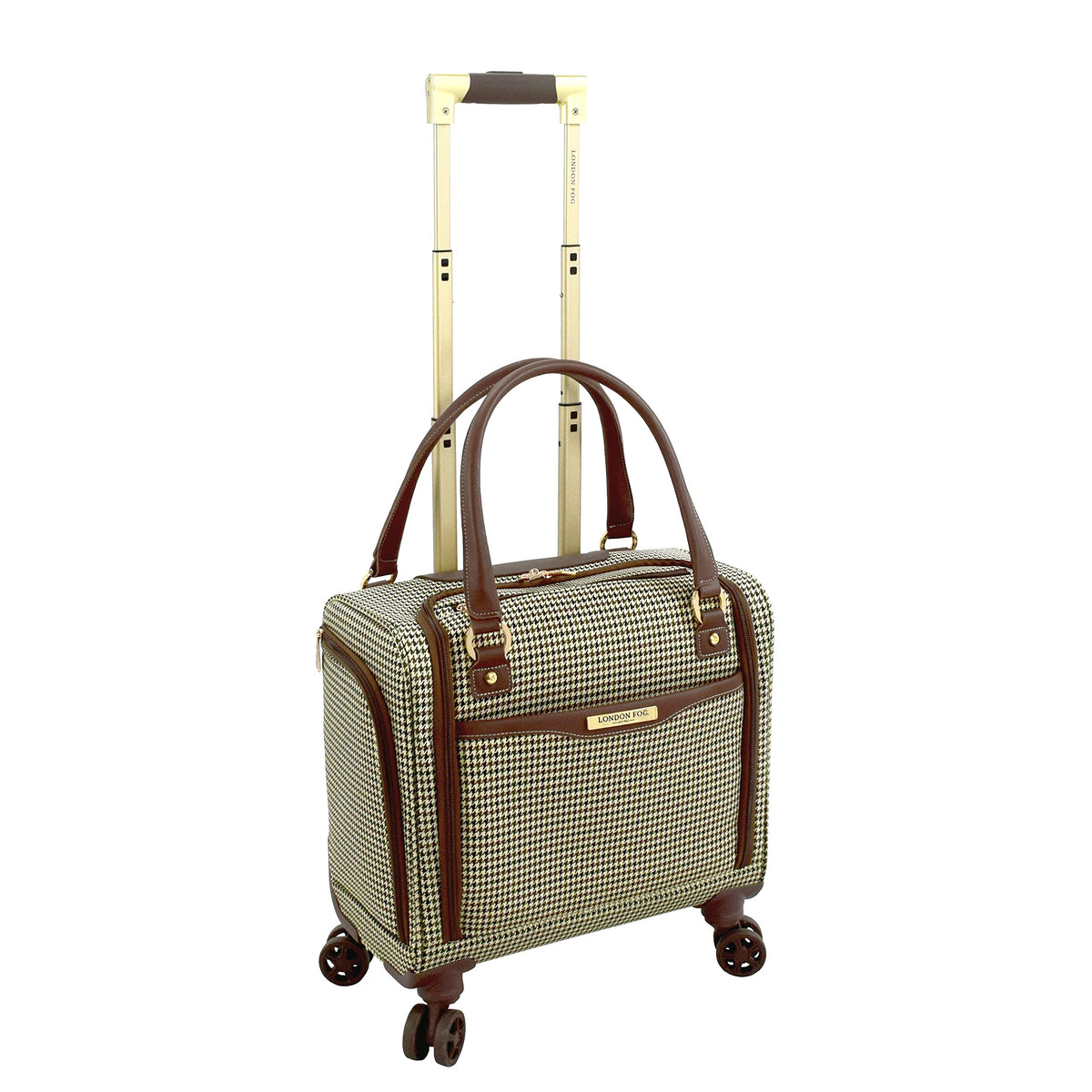 London Fog Oxford III 8-Wheel Under Seat Bag, Olive, Carry-On 15-Inch U1