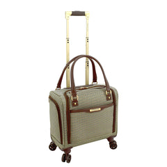 London Fog Oxford III 8-Wheel Under Seat Bag, Olive, Carry-On 15-Inch U1