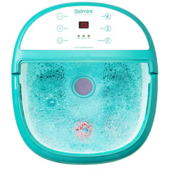 Belmint Foot Spa Foot Bath Massager – Feet Soaking Tub with Heat - Foot Bath with 6 Shiatsu Massage Rollers, Callus Remover, Adjustable Time & Temperature – Stress Relief and Sooths Tired Feet Light Blue 1 Count (Pack of 1) U1