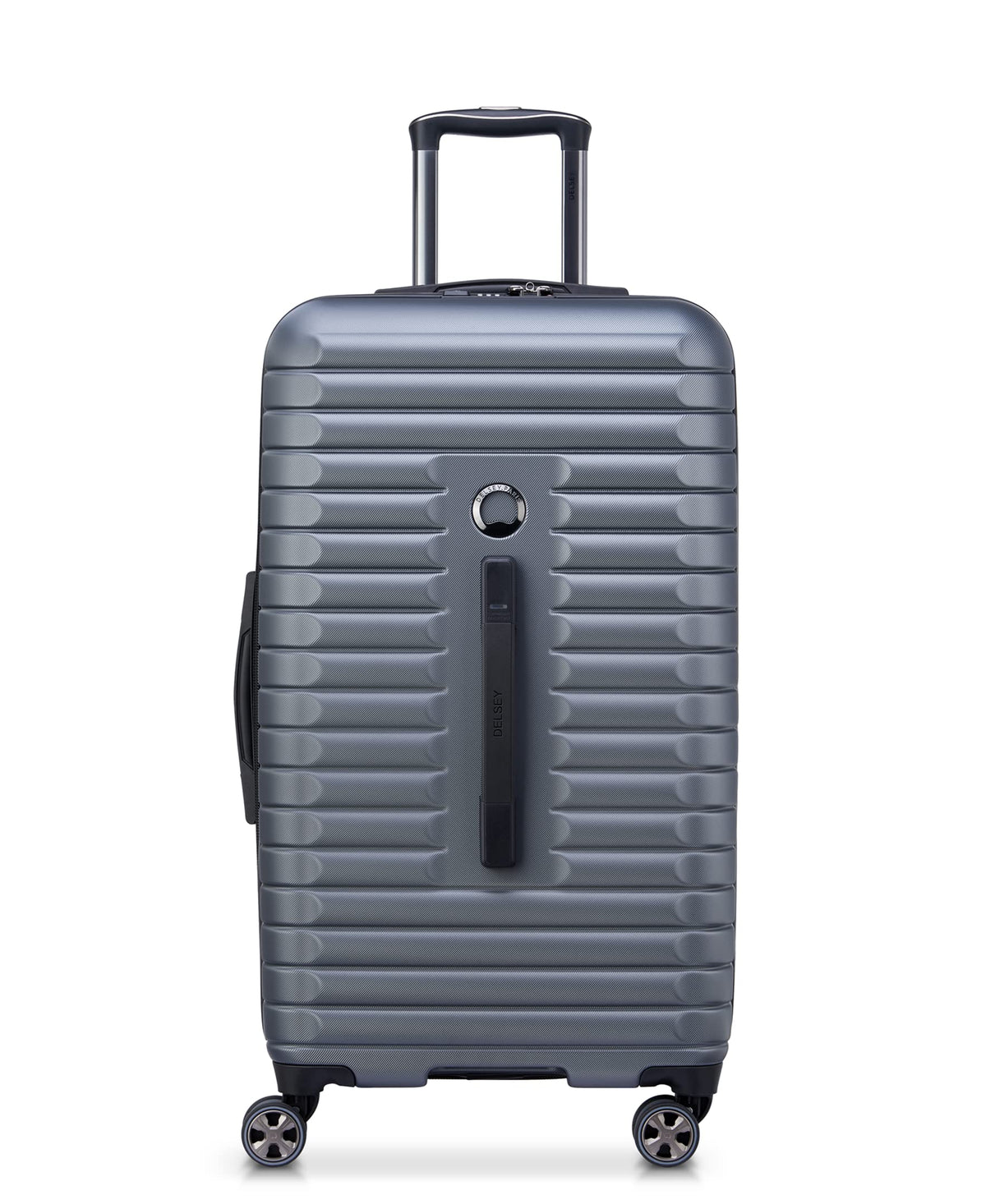 DELSEY PARIS Cruise 3.0 Hardside Expandable Luggage with Spinner Wheels, Graphite, Checked 26 Inch Trunk Graphite Checked 26 Inch Trunk U2