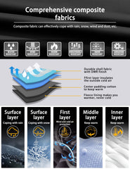 GEMYSE Kids Snow Ski Pants Insulated Waterproof Skiing Pants Boys Girls' Windproof Warm Snowboarding Pants(Navy Grey,14/16) U1