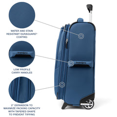 Travelpro Maxlite 5 Softside Expandable Upright 2 Wheel Carry-on Luggage, Lightweight, 21-Inch - Ensign Blue Ensign Blue Carry-on 21-Inch U1