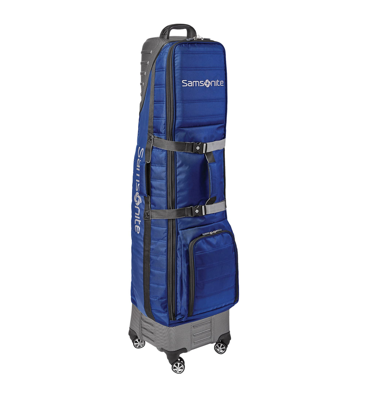 Samsonite "The Protector Hardside and Softside Golf Travel Bag with Shark Wheels, Waterproof Exterior Blue One Size U2