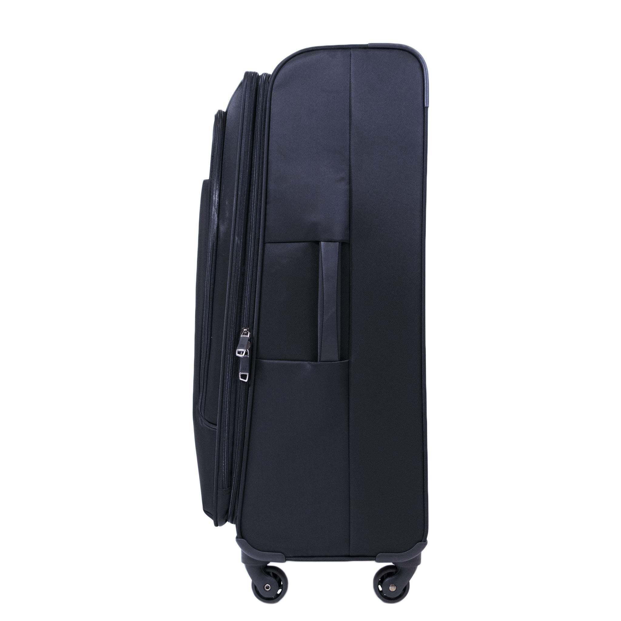 Concept One Ful Flemington Rolling Luggage, Black, 29 Inch Black Checked-Large 29-Inch U1