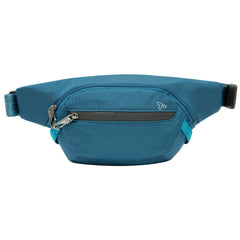 Travelon Anti-Theft Active Waist Pack, Teal, 9.5" W x 6" H x 2" D U1