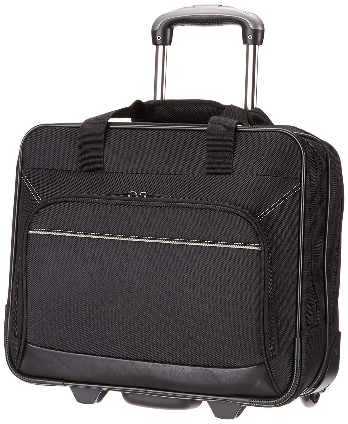 Amazon Basics Rolling Laptop Case, 14.5-Inch, Black U1