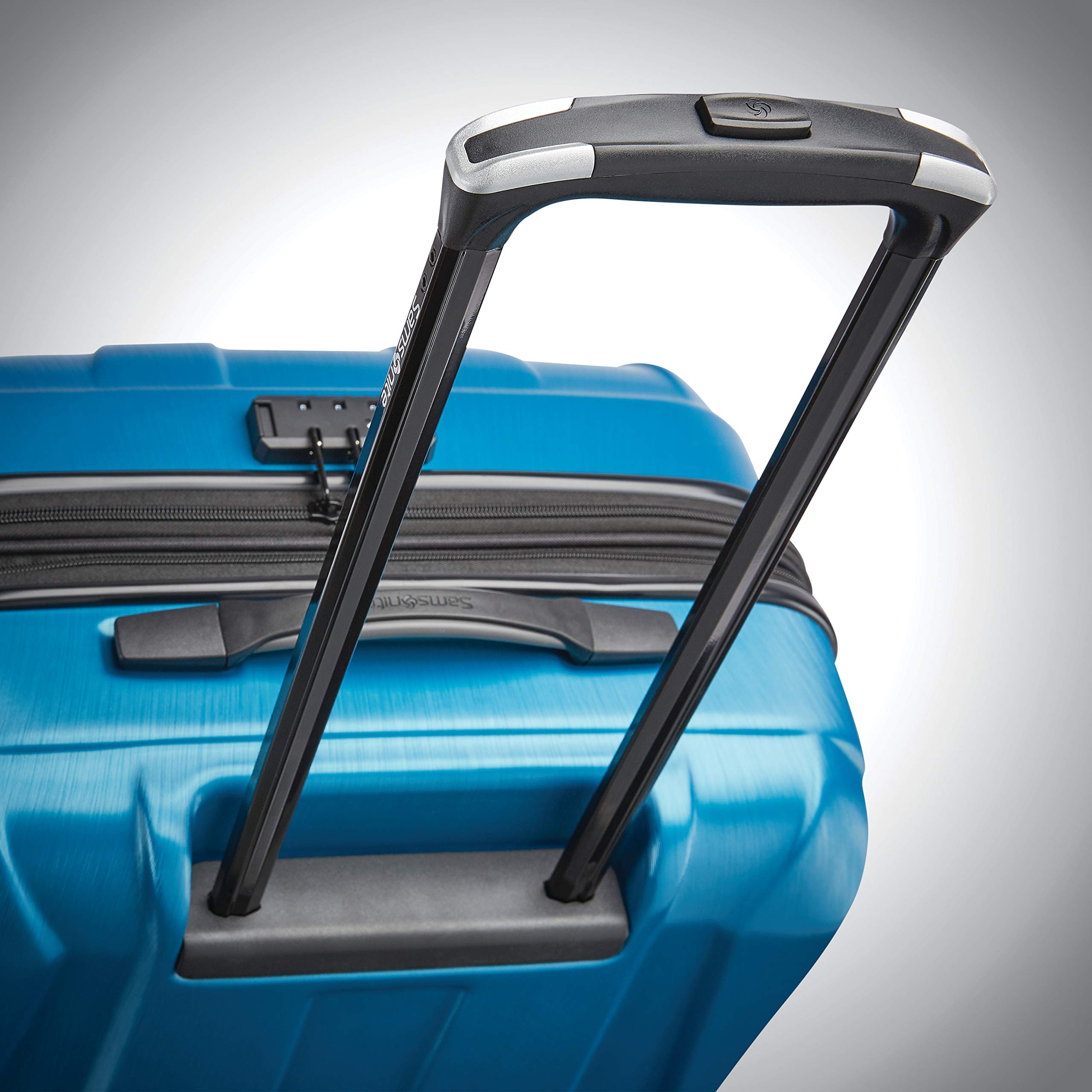 Samsonite Centric 2 Hardside Expandable Luggage with Spinner Wheels, Caribbean Blue, Carry-On 20-Inch Caribbean Blue Carry-on Spinner U1