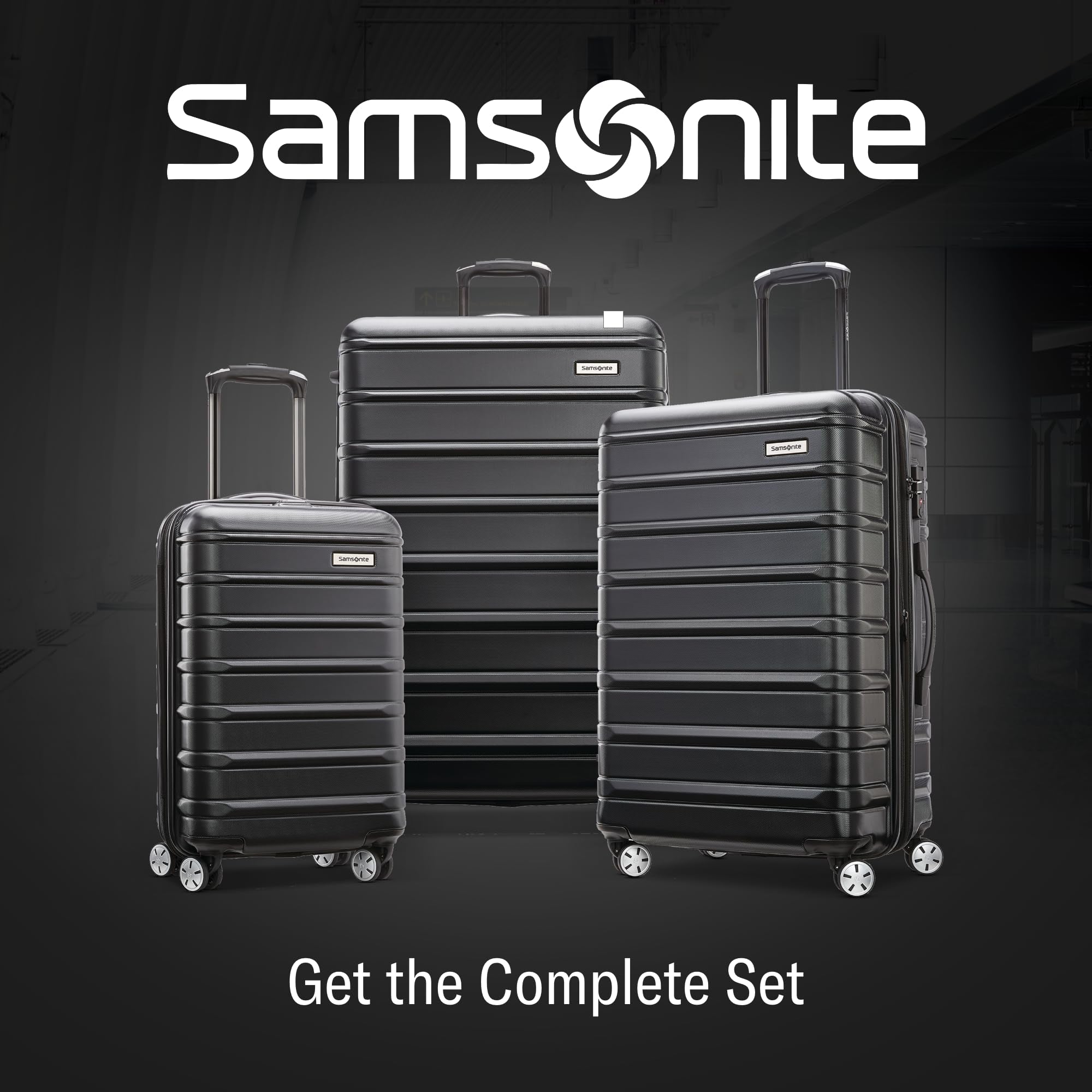 Samsonite Omni 2 International Carry-On Luggage with 360° Spinner Wheels - Scratch Resistant Hardshell - TSA, Airline-Approved - Expandable Polycarbonate Shell for Lightweight Travel - Artic Silver Arctic Silver Carry-on Spinner U1