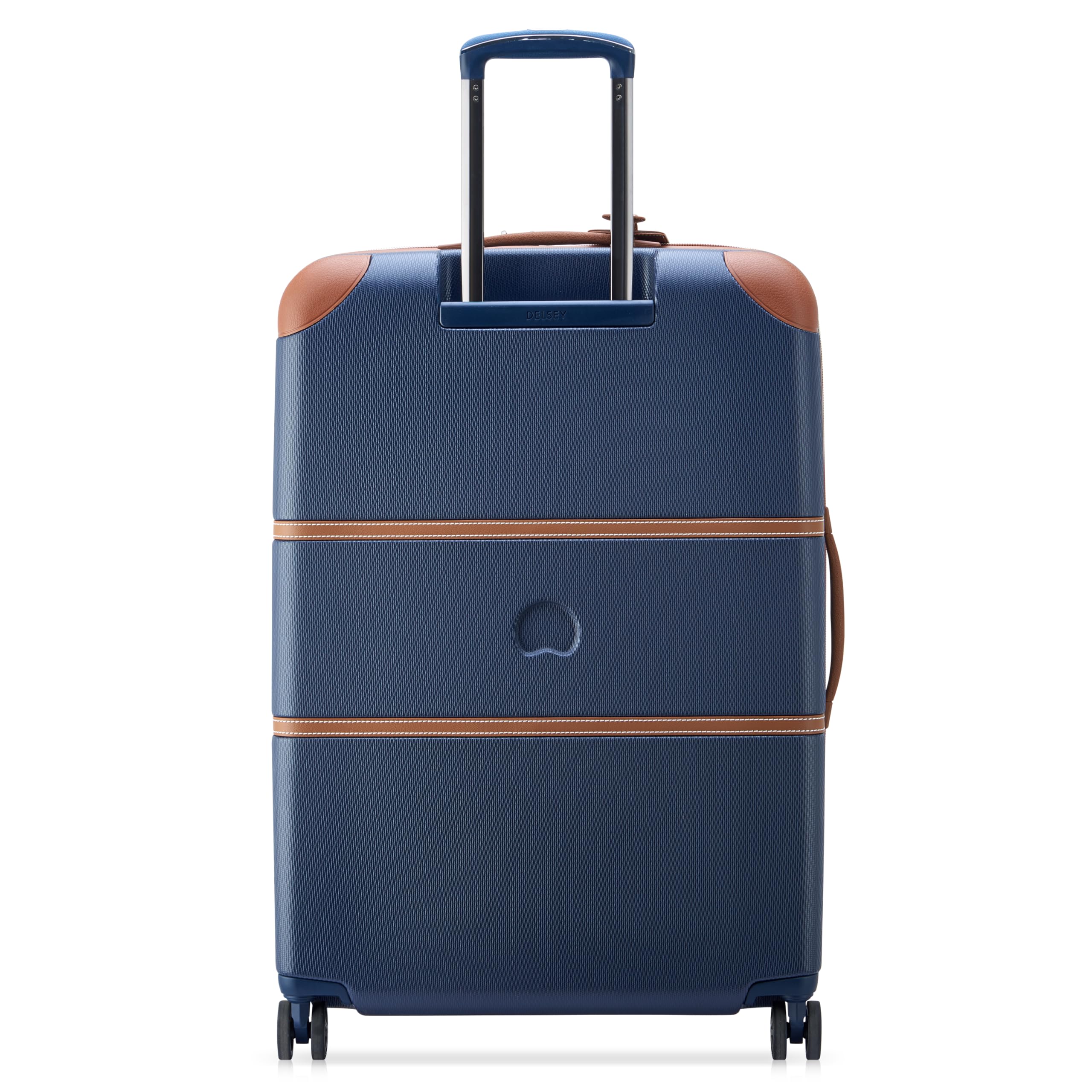 DELSEY PARIS Chatelet Air 2.0 Hardside Luggage with Spinner Wheels, Navy Blue, Checked-Large 28 Inch Navy Blue Checked-Large 28 Inch U1