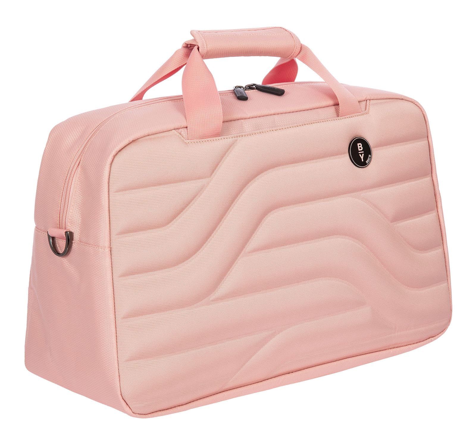 Bric's B|Y Ulisse Duffel Bag - Luxury Weekender Bags for Women and Men - Premium Carry On Bag and Overnight Bags - The Perfect Personal Item Bag for Travel - Pearl Pink U1