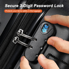 ZENY Hardside Expandable Spinner Luggage Suitcase Lightweight Travel Luggage with Double Spinner Wheels, Carry-On 21 Inch (Black) U1