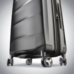 Samsonite Octiv Pro 3-Piece Hardside Lightweight (21/24/28) Front Pocket Carry-On Pro, Medium & Large-Checked Luggage Set, Expandable, Four Spinner Wheels, Adjustable Handle, TSA Lock – Black Stealth Black 3-Piece Set (Pro 21 with Front Pocket/  U1