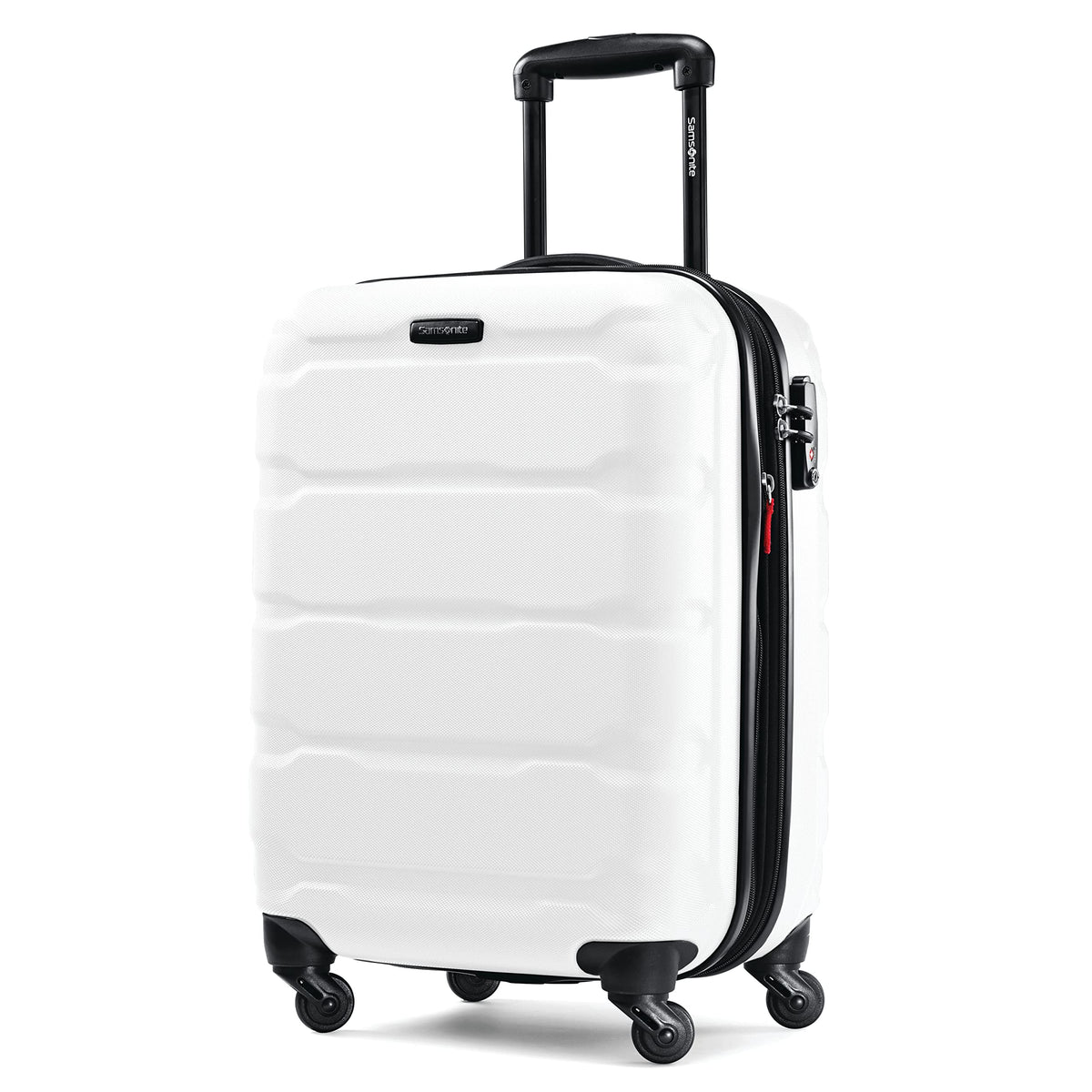 Samsonite Omni PC Hardside Expandable Luggage with Spinner Wheels, Carry-On 20-Inch, White White Carry-On 20-Inch U4