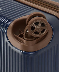 London Fog Brentwood IV 25" Expandable Spinner Hardside Suitcase, Midnight Blue Midnight Blue Medium U1
