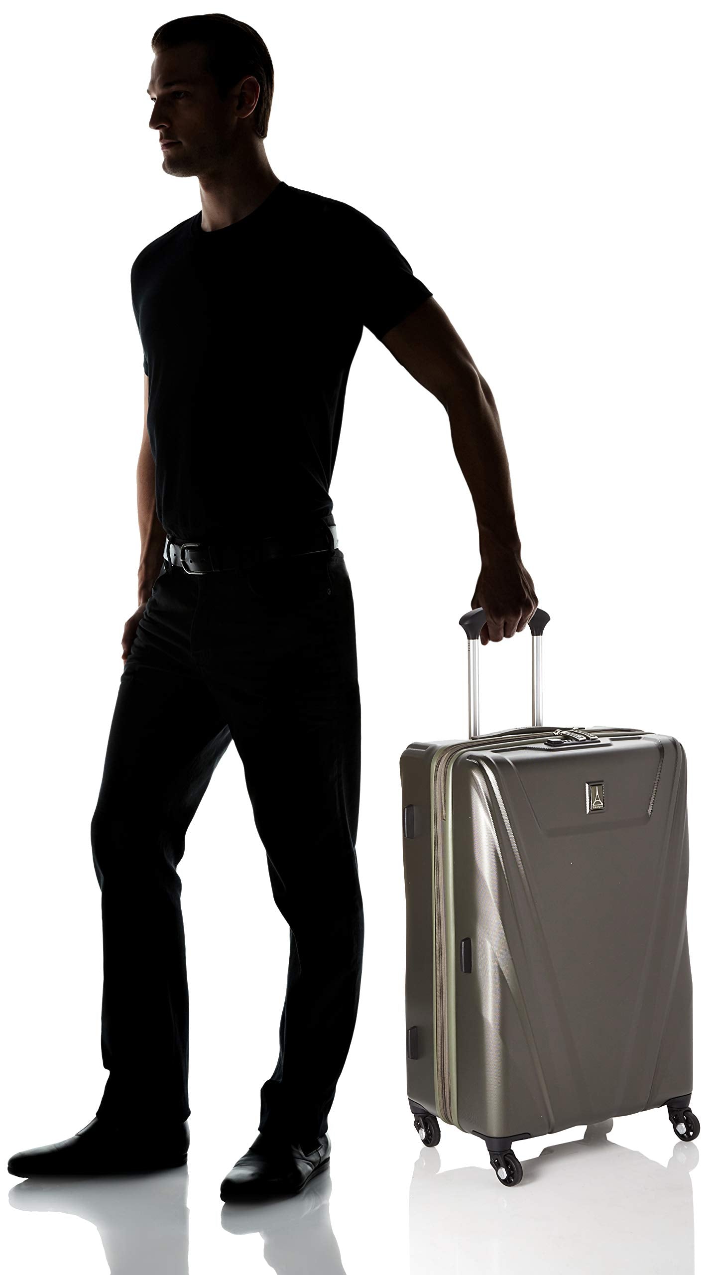 Travelpro Maxlite 5 Hardside Spinner Wheel Luggage Slate Green Checked Medium 25 Inch U2