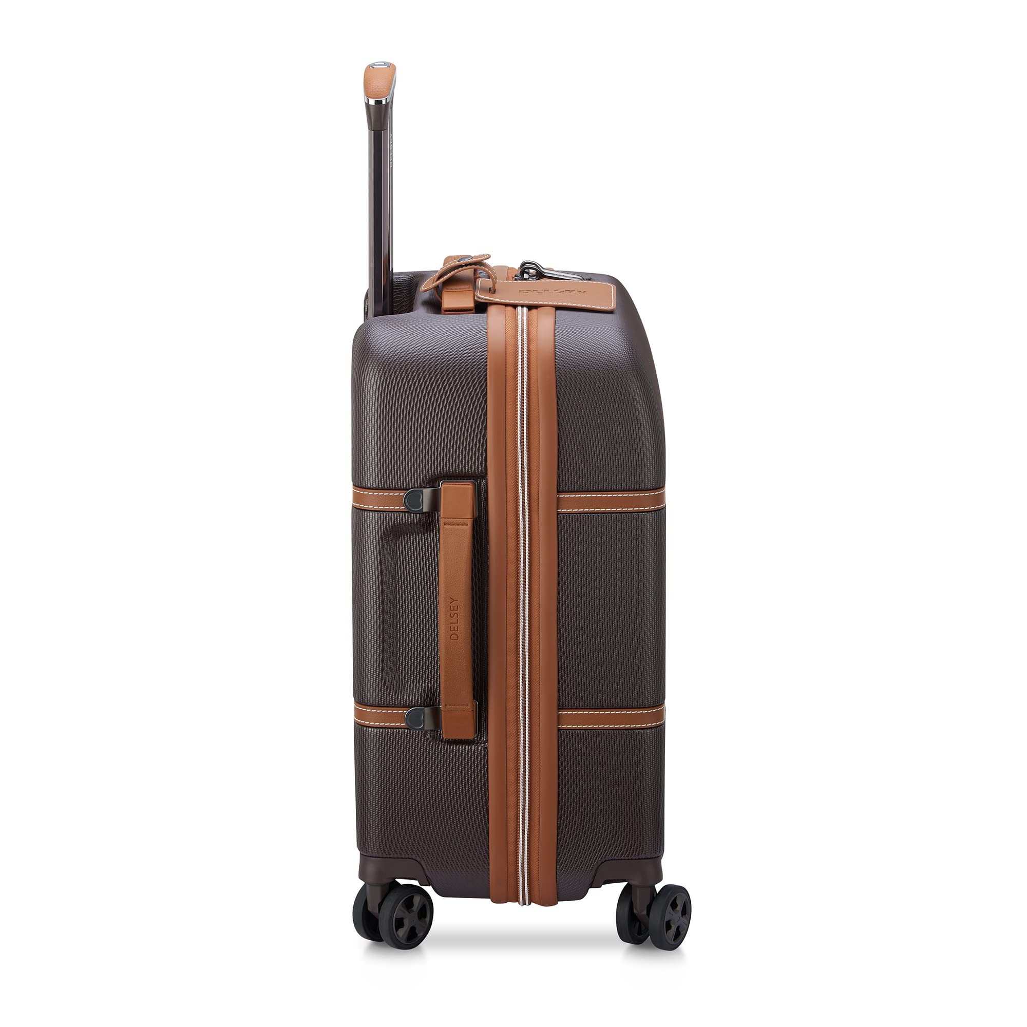 DELSEY Paris Chatelet Air 2.0 Hardside Luggage with Spinner Wheels ( Chocolate Brown , Carry-on 19 Inch ) Chocolate Brown Carry On 19 Inch U7