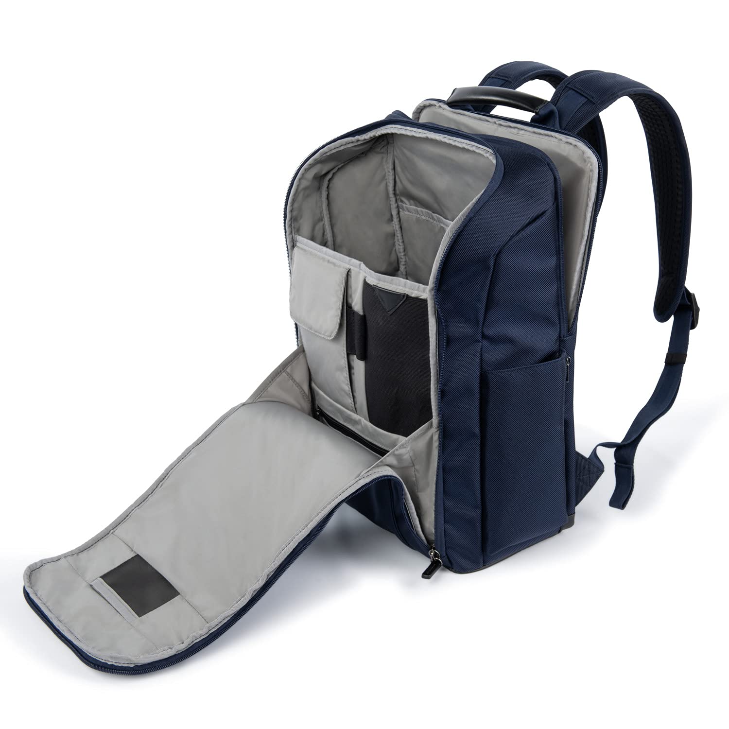 Travelpro Crew Executive Choice 3 Large Backpack Fits Up to 15.6 Laptops and Tablets, USB a and C Ports, Men and Women ( Patriot Blue , Slim ) Patriot Blue Slim U2
