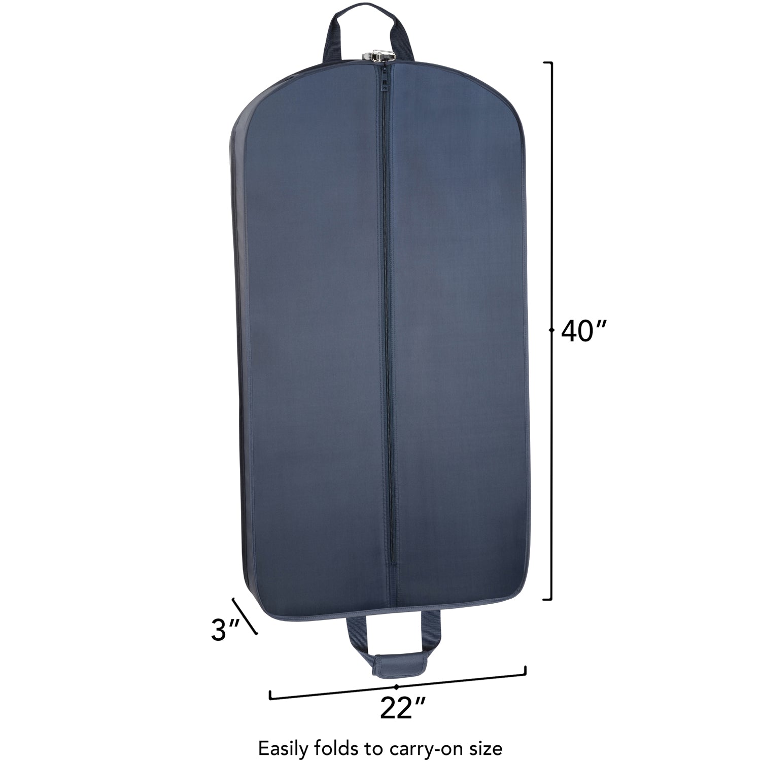 WallyBags 40" Deluxe Travel Garment Bag ( Navy , 40-inch ) Navy 40 Inch U4