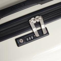 DELSEY Paris Cruise 3.0 Trunk 26" Spinner ( Glossy Ivory , Checked 26 Inch Trunk ) Glossy Ivory Checked 26 Inch Trunk U1