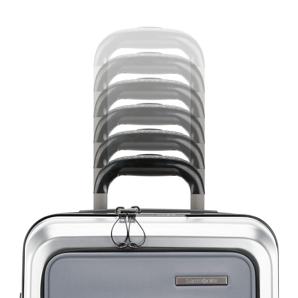 Samsonite Octiv Hardside Spinner ( Aluminum Silver , Front Pocket Carry-On 21 inch ) Aluminum Silver Front Pocket Carry On 21 Inch U1