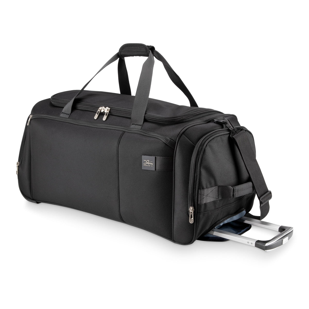Skyway Luggage Sigma 7.0 Softside Rolling Duffel Bag  Extra Large Wheeled Travel Duffle with Telescoping Handle & Side Pockets, Ideal for Long Trips, Men and Women ( Black , 28" Rolling Duffel Bag ) Black 28 Rolling Duffel Bag U1