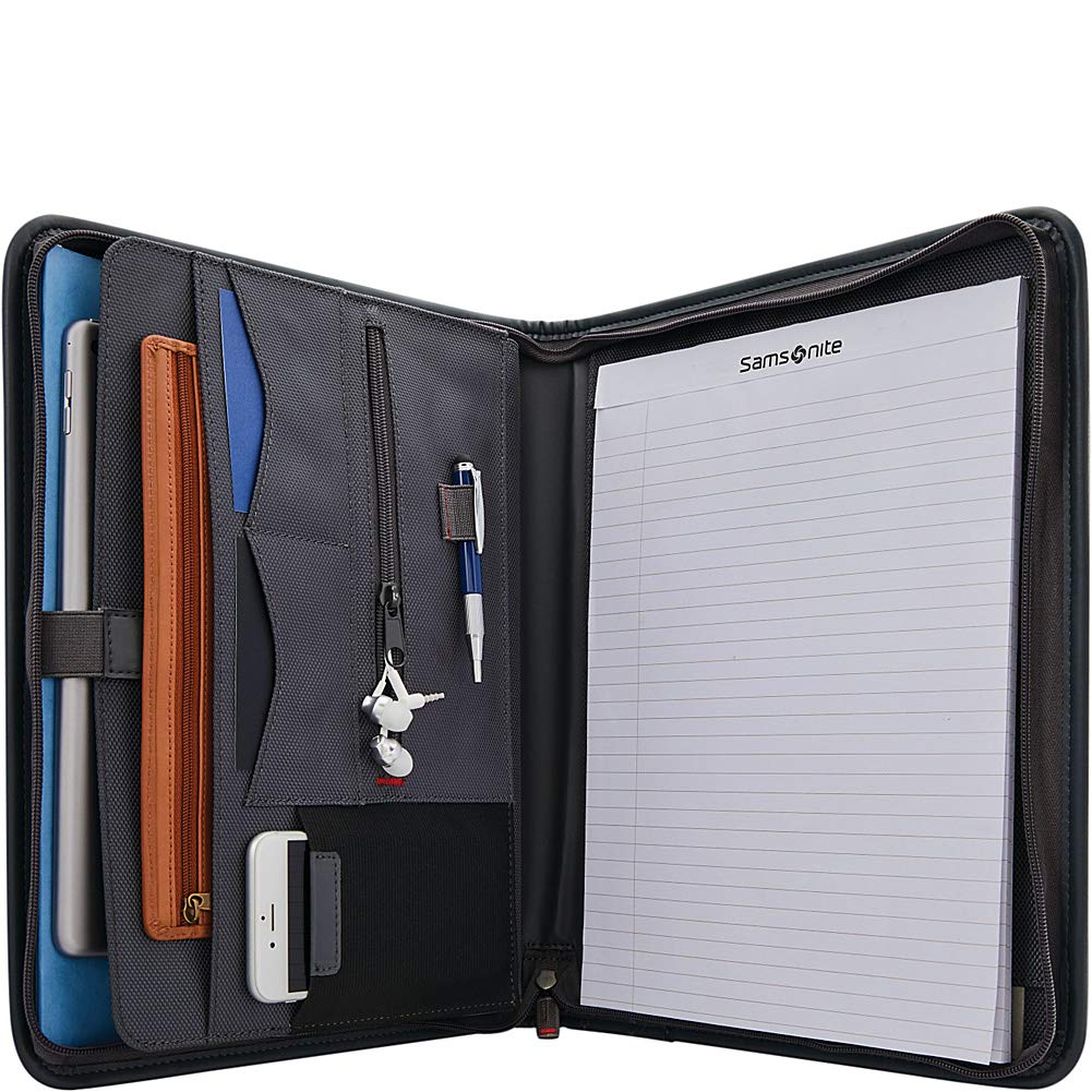 Samsonite Xenon Business Zip Around Padfolio ( Black , One Size ) Black One Size U1