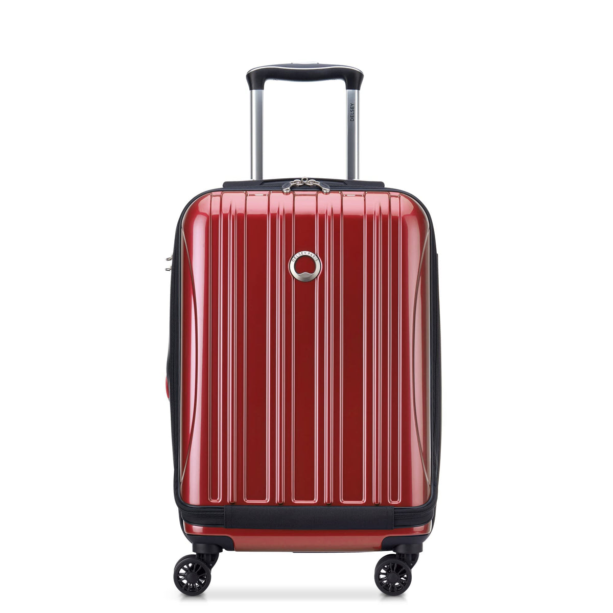 DELSEY Paris Helium Aero Hardside Expandable Luggage with Spinner Wheels ( Brick Red , Carry-On 19 Inch ) Brick Red Carry On 19 Inch U5