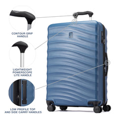 Travelpro Maxlite Air V2 Hardside Expandable Luggage, 8 Spinner Wheels, Lightweight Hard Shell Suitcase, TSA lock ( Ensign Blue , Checked Medium 25-Inch ) Ensign Blue Checked Medium 25 Inch U4