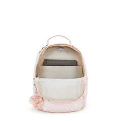 Kipling Seoul Go Small Laptop Backpack ( Pink Shine , One Size ) Pink Shine One Size U1
