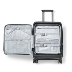 Samsonite Paralux Luggage - Innovative Design - Quick Access Front Pocket - Dual Suspension Wheel Technology - TSA Lock - Expandable - Includes Removable Packing Cubes ( Black , International Carry-On ) Black International Carry On U1