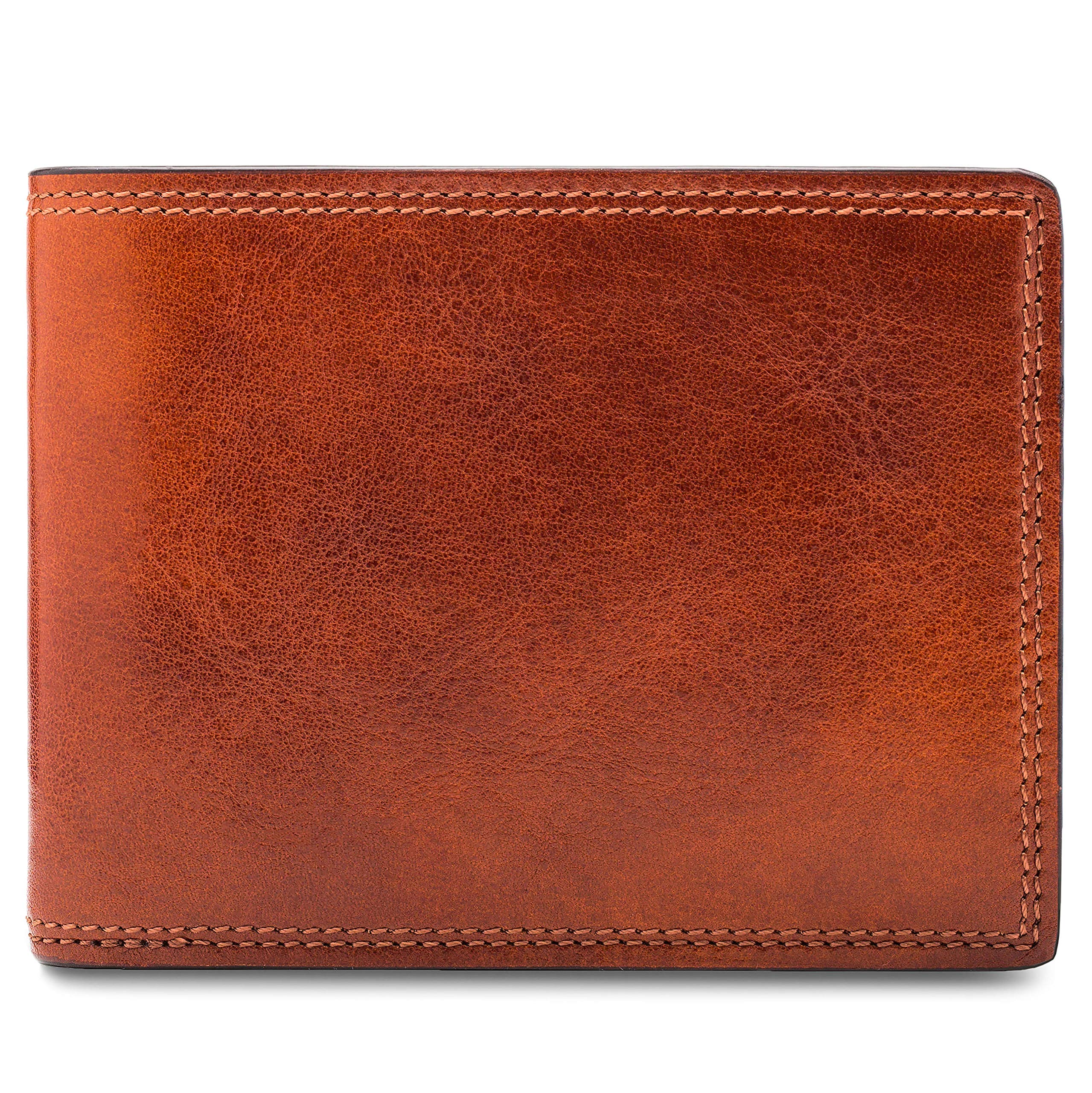 Bosca Men's Wallet, Dolce Leather Credit Wallet with I.D. Passcase ( Amber , One Size ) Amber One Size U1