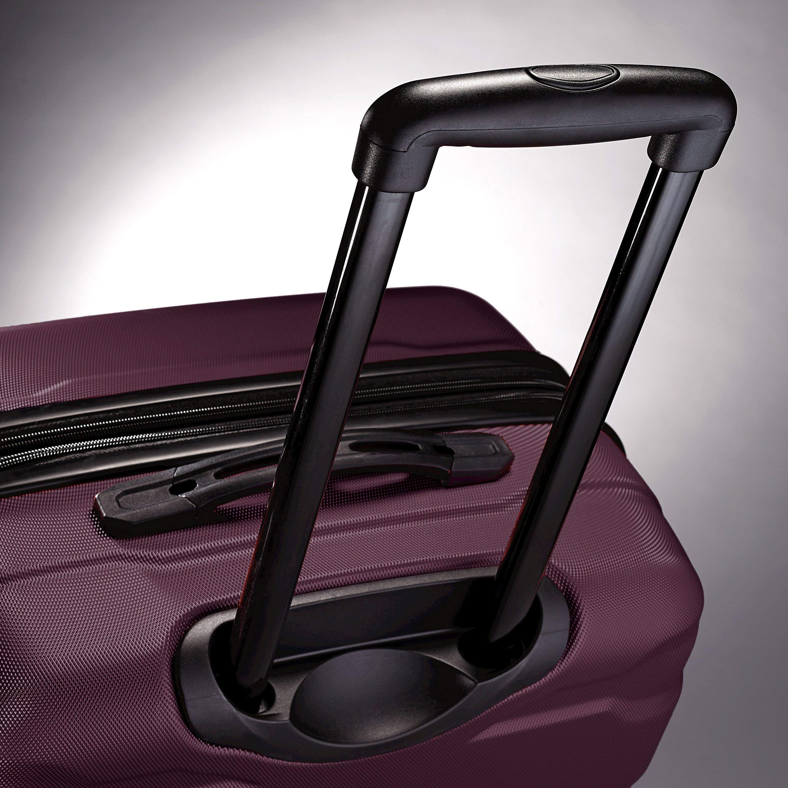 Samsonite Omni Checked-Large 28-Inch PC Hardside Expandable Luggage with Spinner Wheels ( Purple , Checked-Large 28-Inch ) Purple Checked Large 28 Inch U71