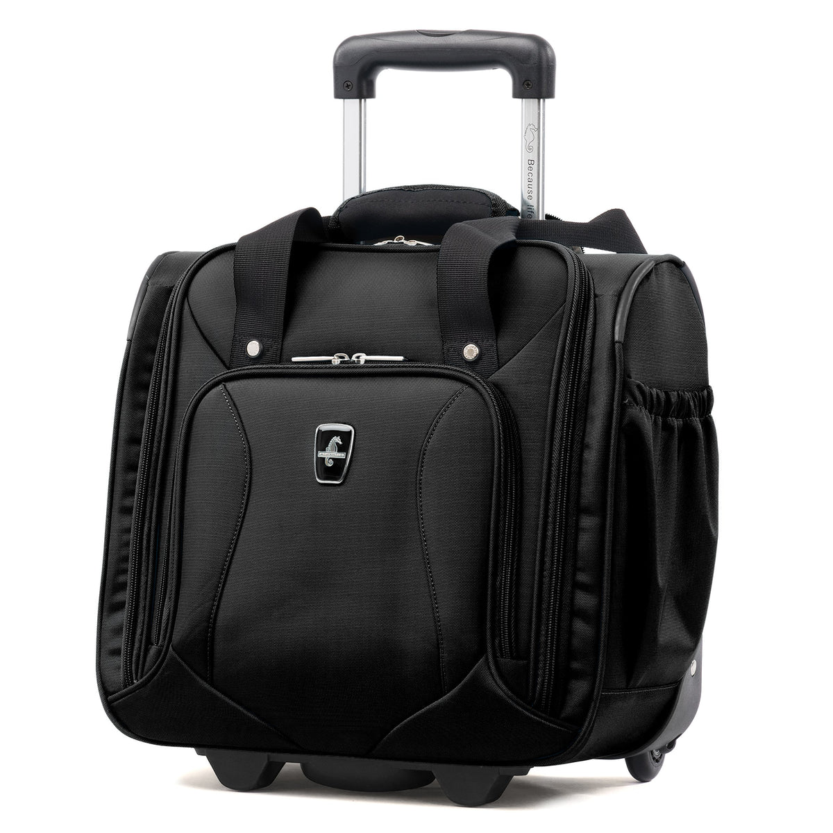 Atlantic Ultra Lite Softsides Rolling Underseat Carry-on ( Jade Black ) Jade Black  U37