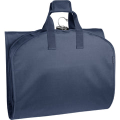 WallyBags 60 Premium Tri-Fold Travel Garment Bag with exterior pocket ( Navy , 60-inch ) Navy 60 Inch U1