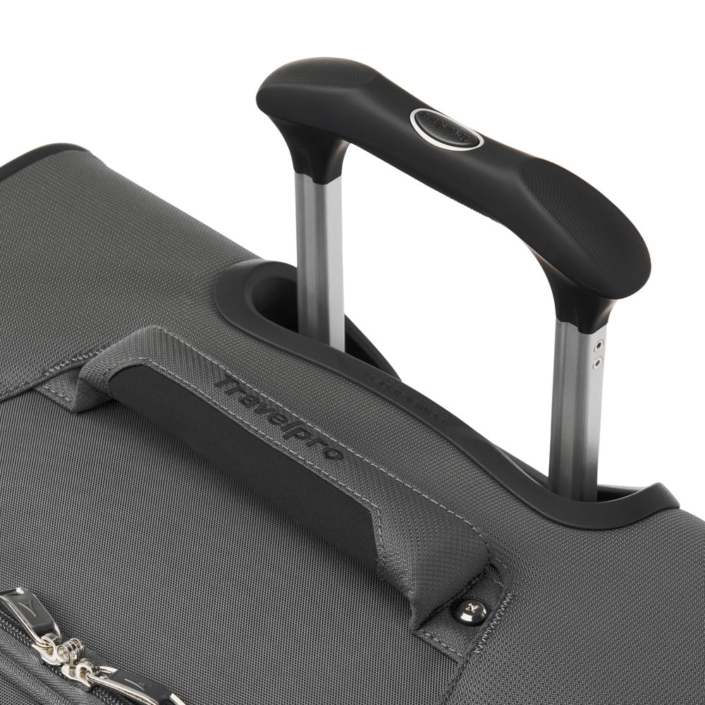 Travelpro Maxlite 5 Softside Expandable Luggage with 4 Spinner Wheels, Lightweight Suitcase, Men and Women ( Shadow Grey , Checked-Medium 25-Inch ) Shadow Grey Checked Medium 25 Inch U7