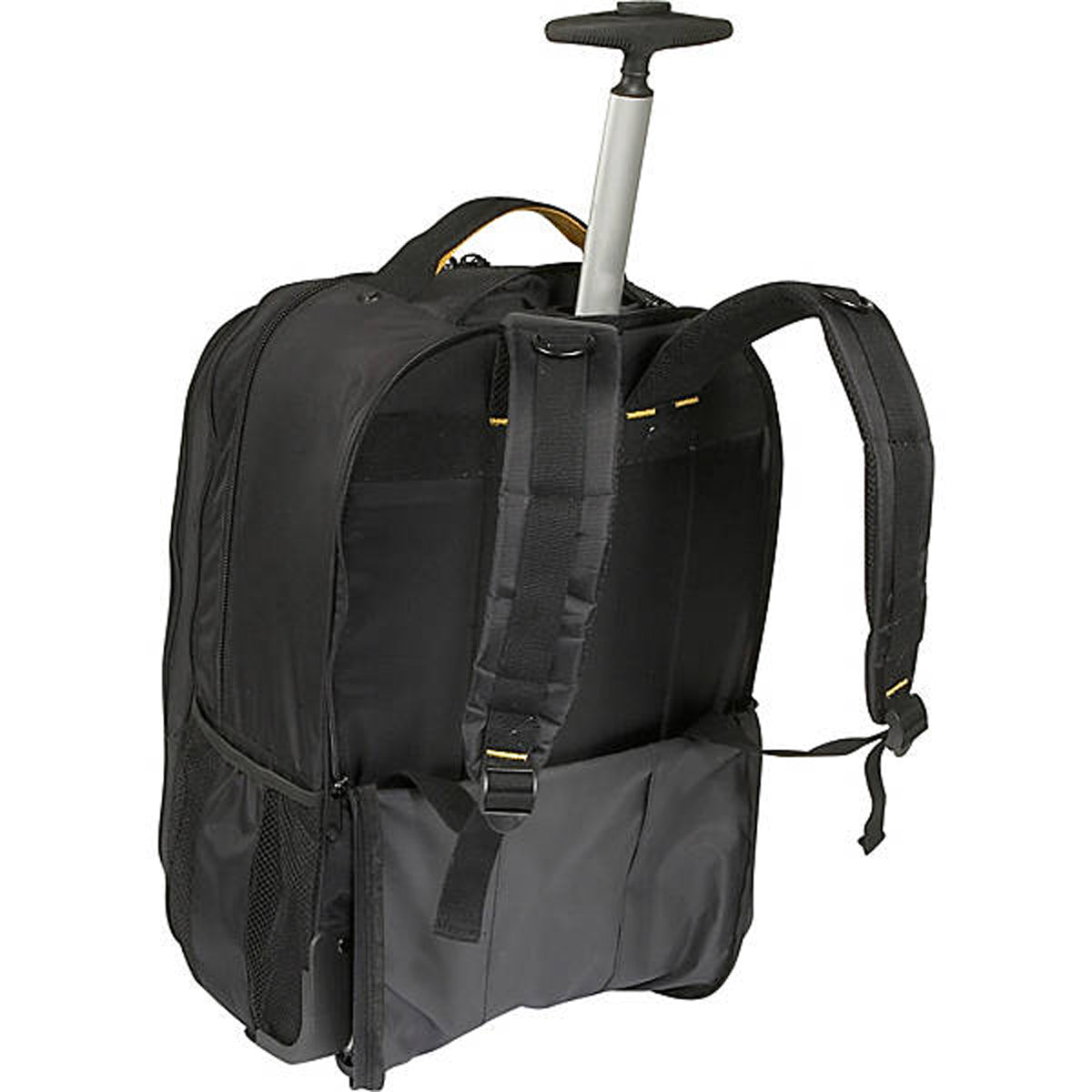A.Saks EXPANDABLE Trolley Laptop Backpack ( Black , One Size ) Black One Size U2