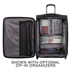 Travelpro Crew Versapack Max Carry-On Exp Rollaboard Jet Black Checked Medium 26 Inch U2
