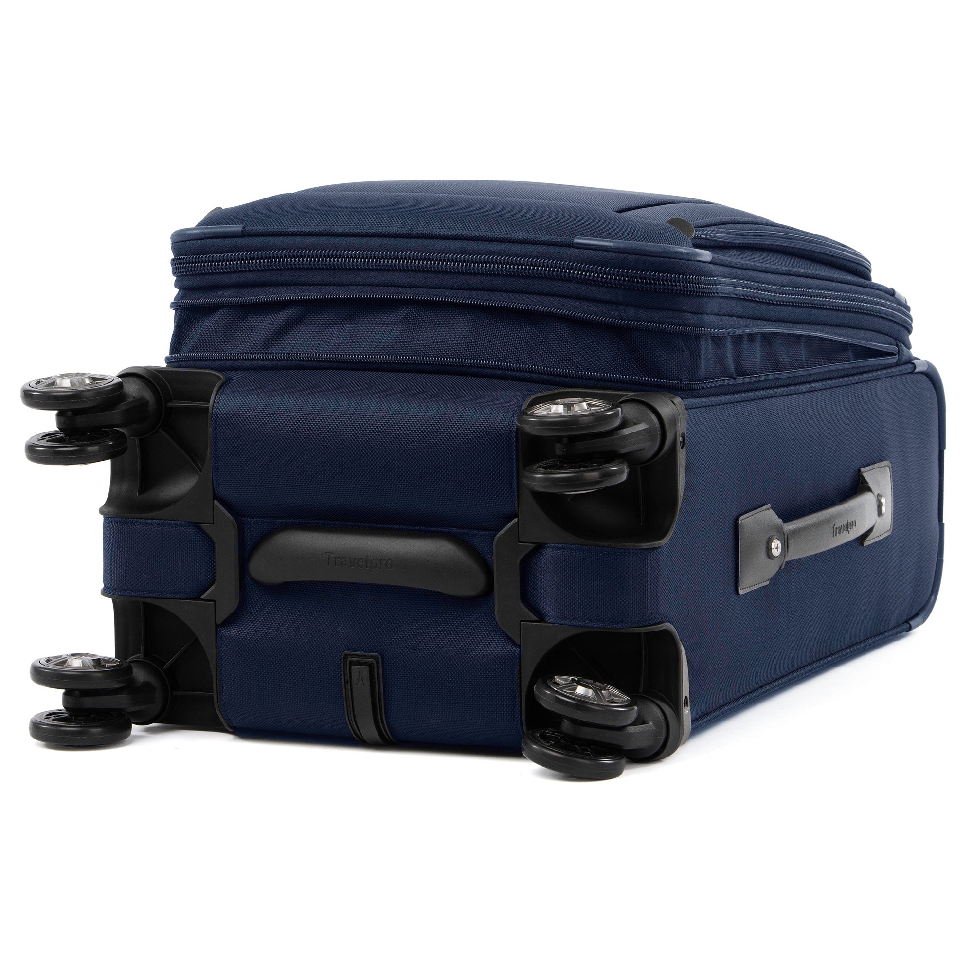 Travelpro Platinum Elite Softside Expandable Carry on Luggage, 8 Wheel Spinner Suitcase, USB Port, Suiter, Men and Women, Carry On 21-Inch ( Dark Blue , Carry-On 21-Inch ) Dark Blue Carry On 21 Inch U14