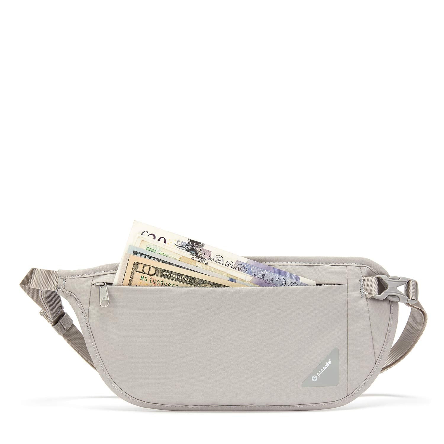 Pacsafe Coversafe V100 RFID Blocking Waist Wallet ( Neutral Grey , One Size ) Neutral Grey One Size U1