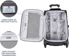 Travelpro Maxlite 5 Softside Expandable Luggage with 4 Spinner Wheels, Lightweight Suitcase, Men and Women ( Black , 3-Piece Set (21/25/29) ) Black 3 Piece Set 21 25 29 U1