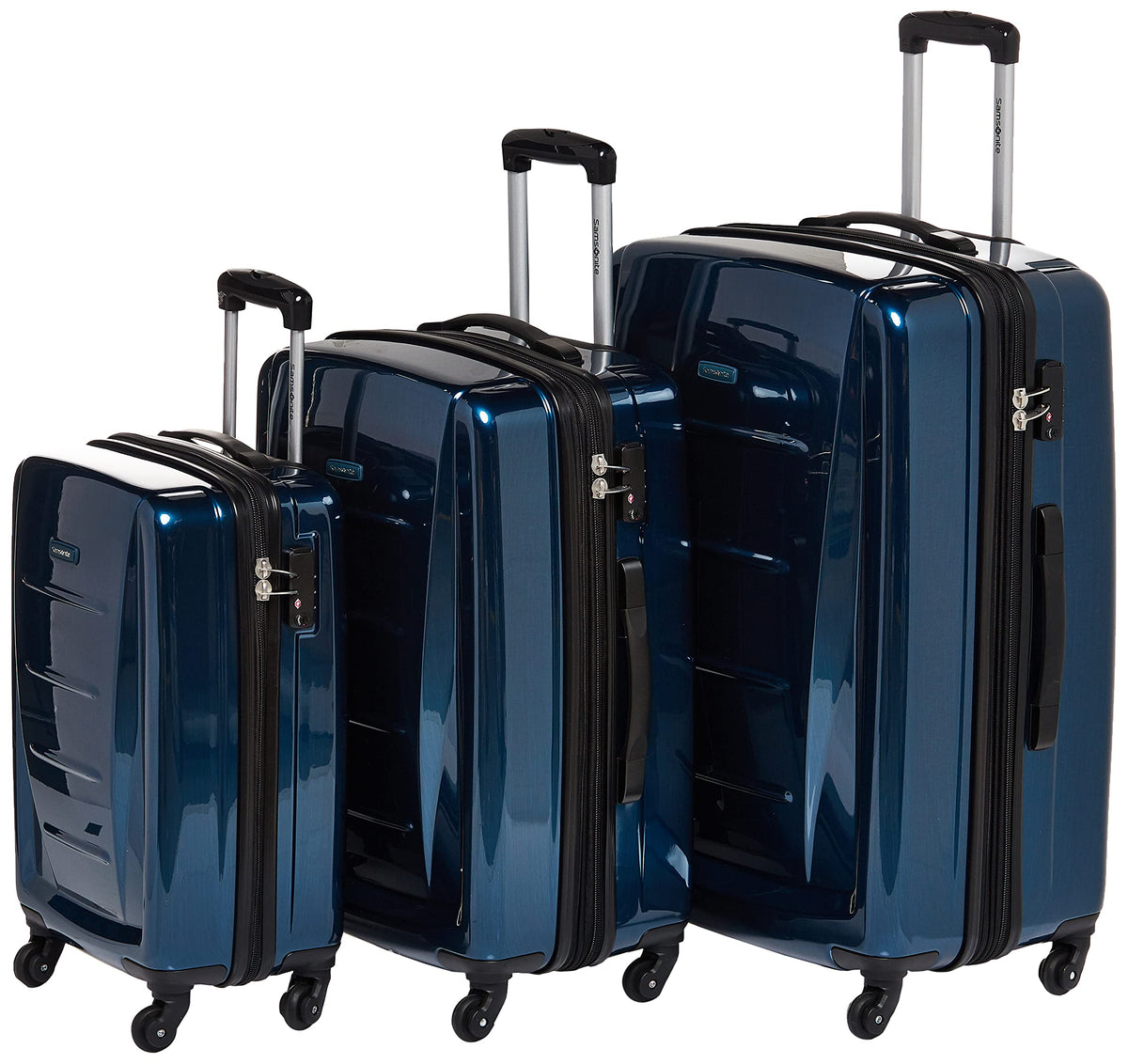 Samsonite Winfield 2 Hardside Luggage with 360 Spinner Wheels, TSA Lock, Airline Approved ( Deep Blue , 3-Piece Set (20/24/28) ) Deep Blue 3 Piece Set 20 24 28 U1