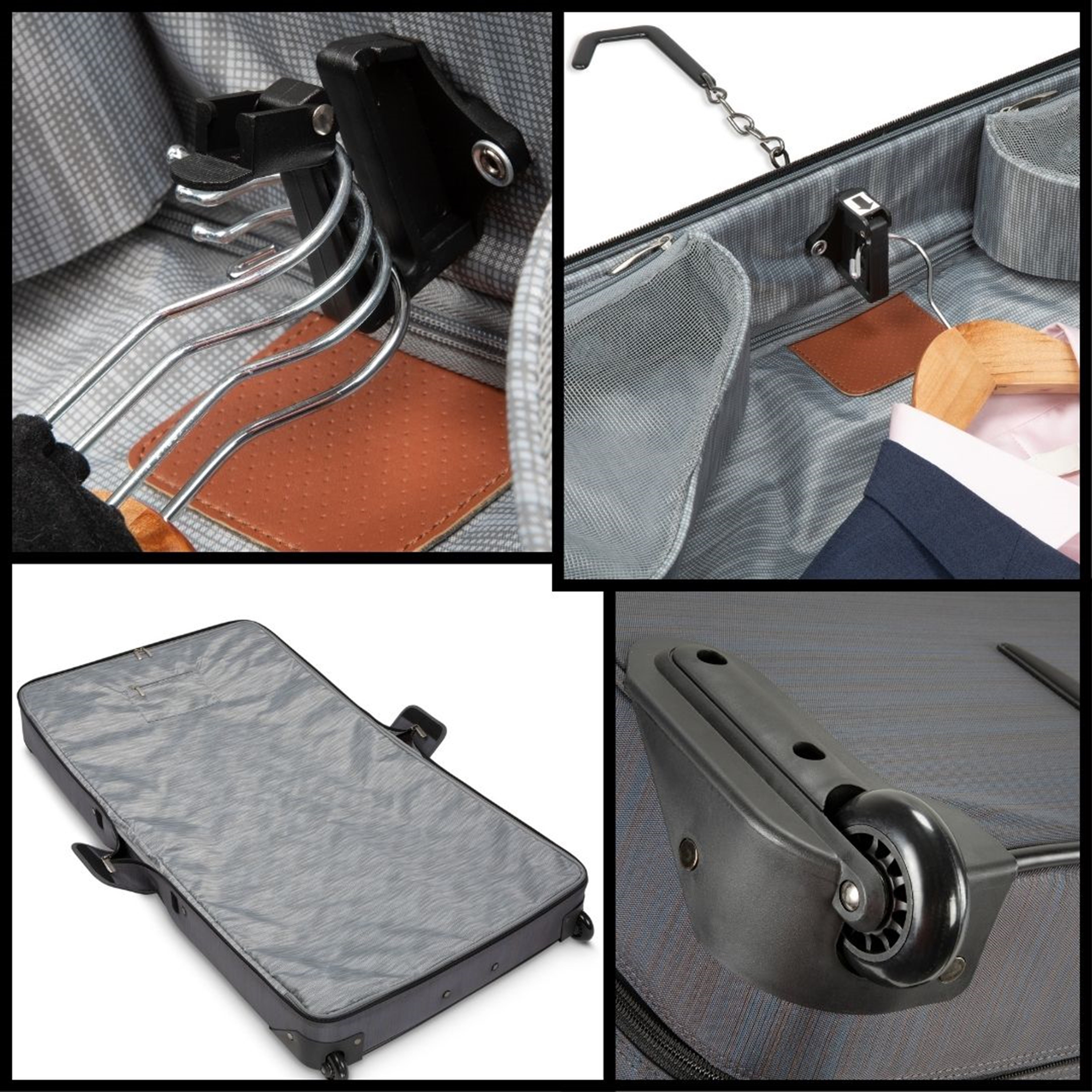 Ricardo Beverly Hills Montecito 2.0 Softside Rolling Garment Bag, Grey ( Grey , One Size ) Grey One Size U1