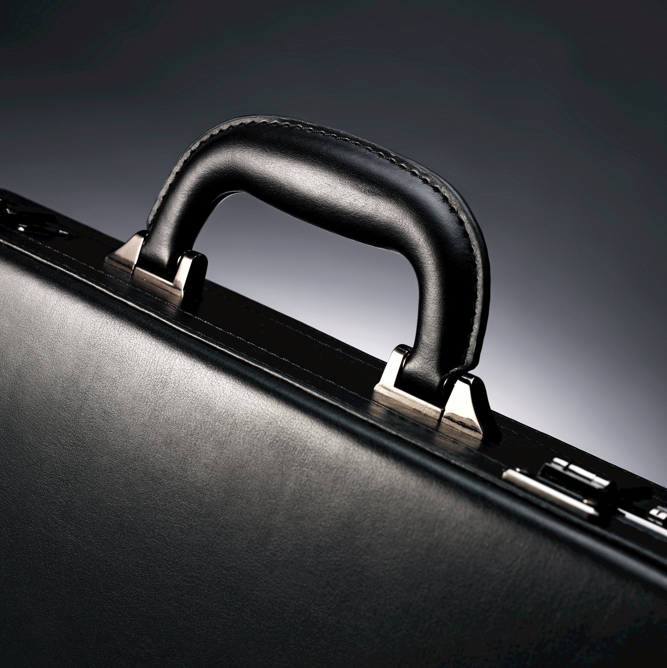 Samsonite Bonded Leather Attache 15.6 Black One Size U2