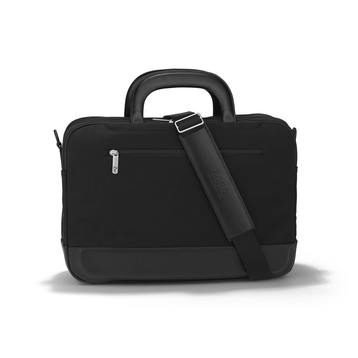 ZERO Halliburton The Journal Nylon Lightweight Briefcase ( Black , Expandable Briefcase ) Black Expandable Briefcase U1