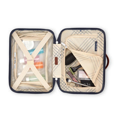 Samsonite Virtuosa Hardside Train Case, Crossbody Travel Makeup Case with Removable Strap ( Navy , One Size ) Navy One Size U1